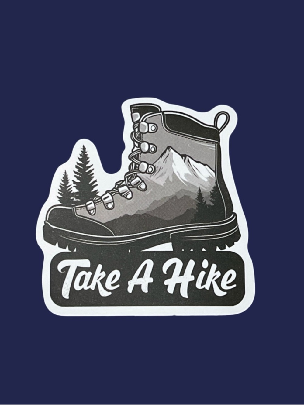 Take A Hike Hiking Boot Sticker